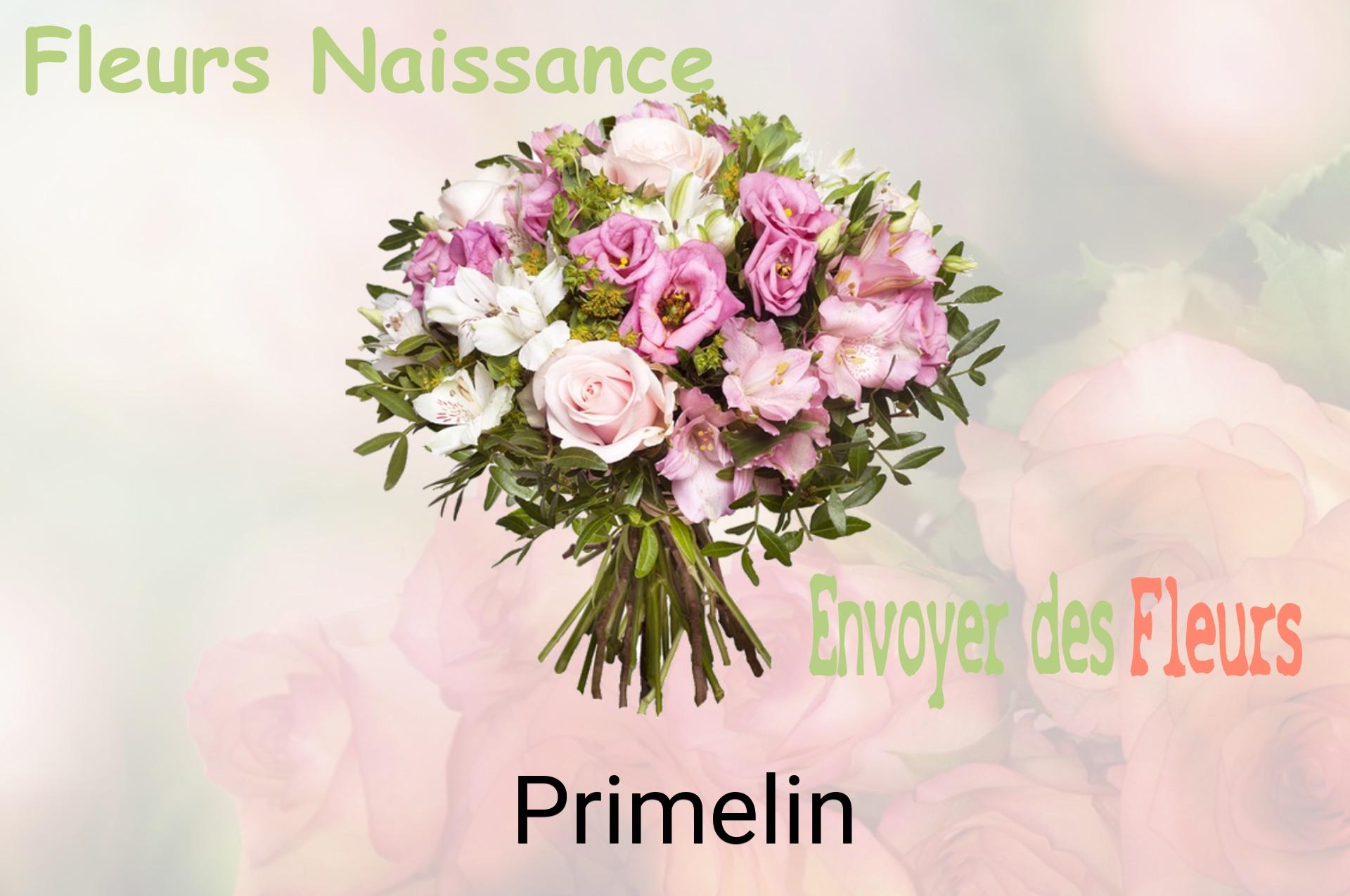 Bouquet de fleurs de naissance livré à Primelin